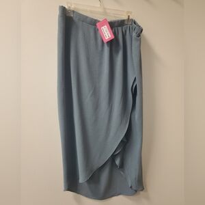 NWT‎ GeeGee 3X Sage Women's Split Skirt